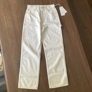 NWT Boyish The Ziggy Relaxed Straight Carpenter size 26 white